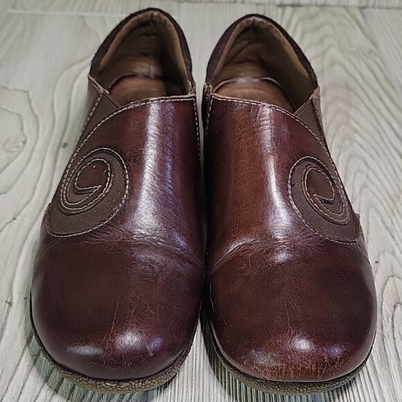 L' Artiste Spring Step Uno Slip On Brown Leather Shoes Womens Size 38 US 7.5-8 - Picture 3 of 13
